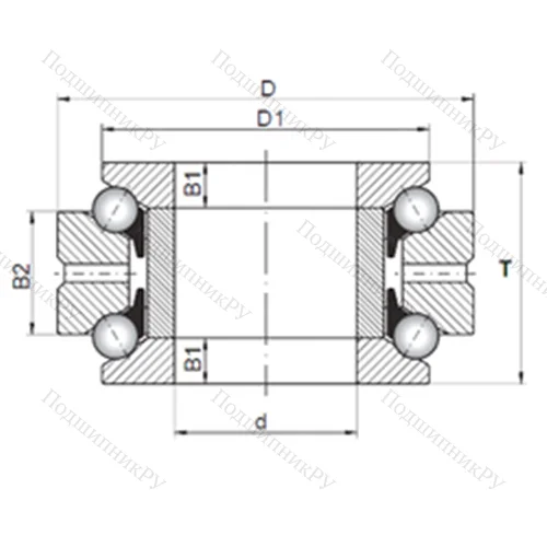 Подшипник шариковый упорно-радиальный 234434