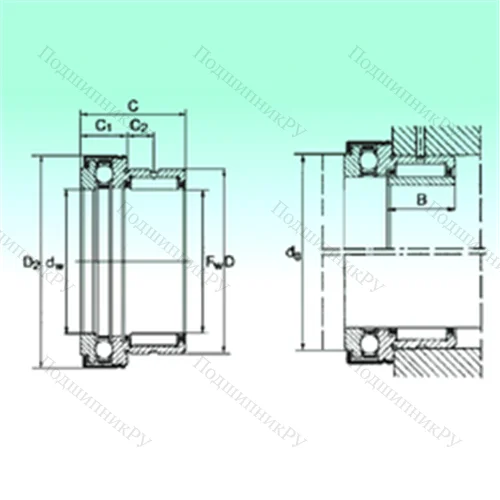 Подшипник комбинированный NKX 25 Z