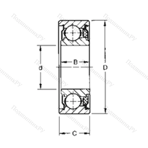 Подшипник шариковый радиальный