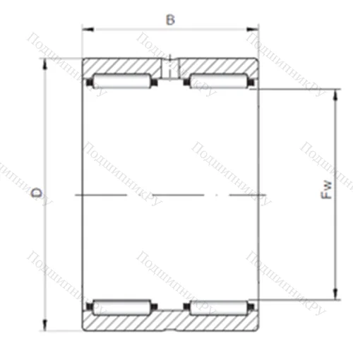 Подшипник игольчатый радиальный RNA 6917