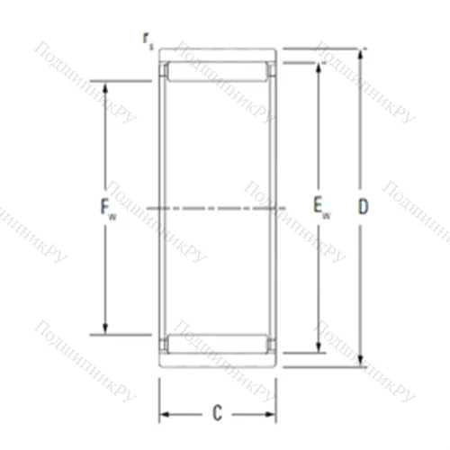 Подшипник игольчатый радиальный RNAO 8X 15X 10