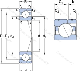 Подшипник 7030 CD/HCP 4AL