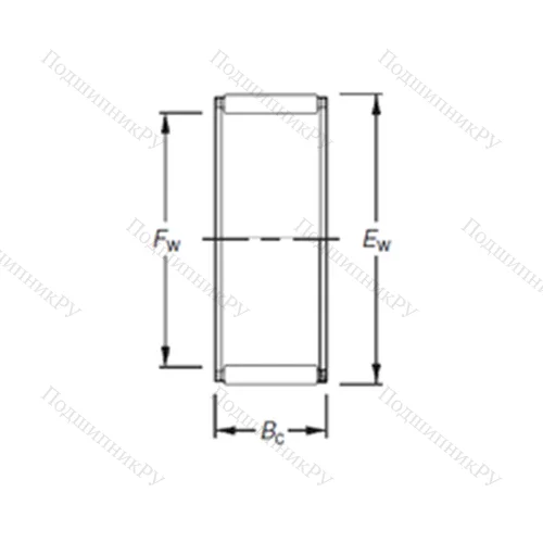 Подшипник игольчатый радиальный K 15,2X 22,2X 12BE