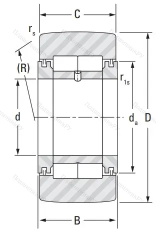 Игольчатый подшипник NUTR 15 от производителя  KOYO