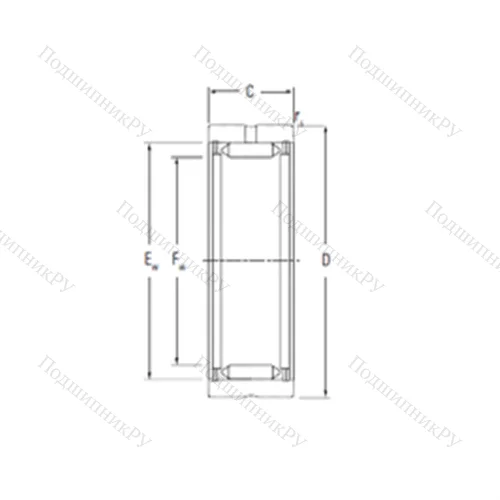 Подшипник игольчатый радиальный RNA 1055