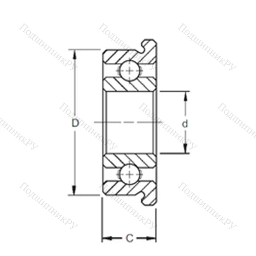 Подшипник шариковый радиальный SF 698