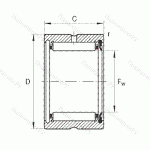 Подшипник роликовый игольчатый RNA 4900-RSR